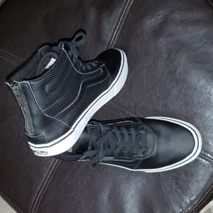 VANS Off The Wall Hi Back Zippered Athletic Tennis Sneakers 👟 Shoes size 8